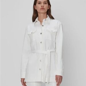 NWT 7 FOR ALL MANKIND LEISURE JACKET IN WHITE